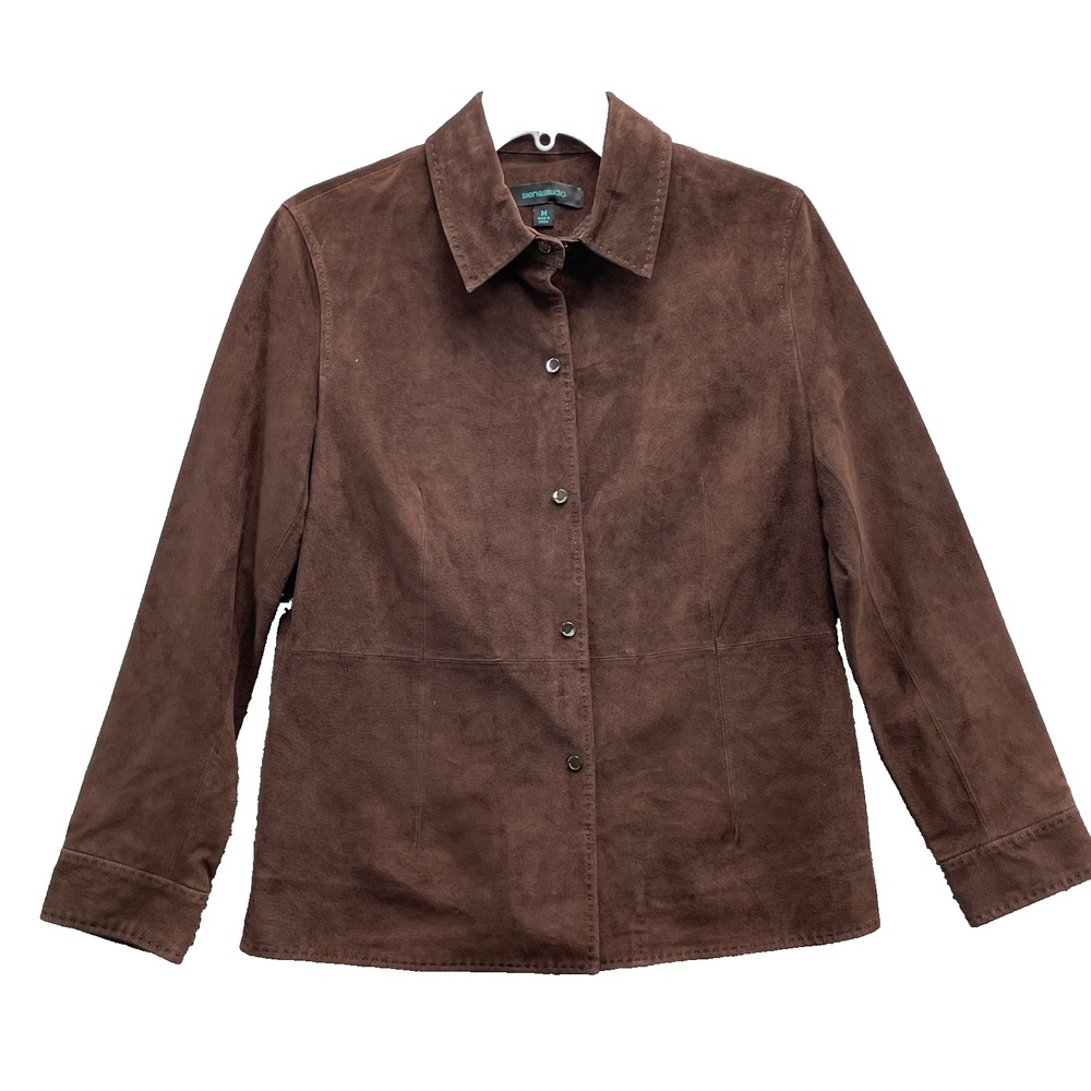 Sienastudio 100% Leather Suede Blazer Jacket Men Med Western Sport Coat Corpcore